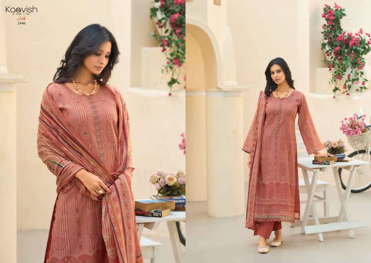 ROSE By KAAVISH 2441 To 2446 Series Stylish Beautiful Colourful PURE MUL CHANDERI Dresses At Wholesale Price